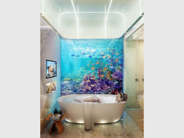 Salle de bains panoramique - The Floating Seahorse