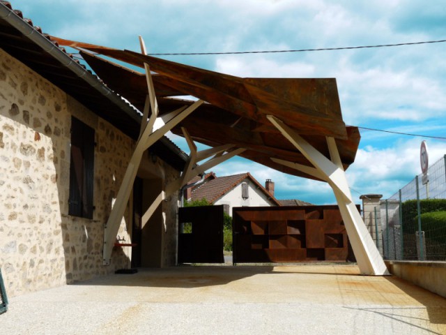 De nouveaux éléments architecturaux en harmonie avec l'espace extérieur - La Canopée - Abri de garage