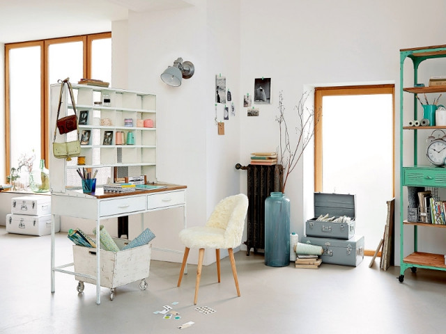 Bureau avec étagère une table Maison avec tiroirs Etudiant Bureau