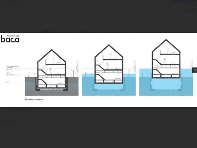 Une maison capable de se hisser à plus de 3 mètres - maison amphibie