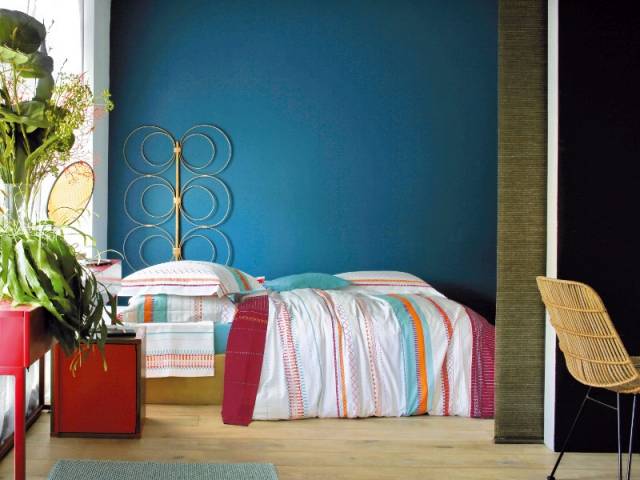 Nuance de bleu céruléen pour une chambre pop - Idées pour une chambre bleue