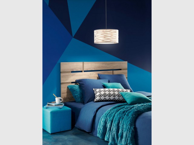 Nuance de bleu turquoise pour une chambre contemporaine - Idées pour une chambre bleue