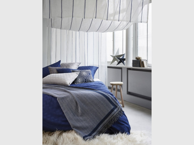 Nuance de bleu saphir pour une chambre d'inspiration marine - Idées pour une chambre bleue