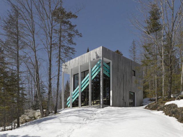 Une maison comme un observatoire - Maison Lac Jasper - Montreal