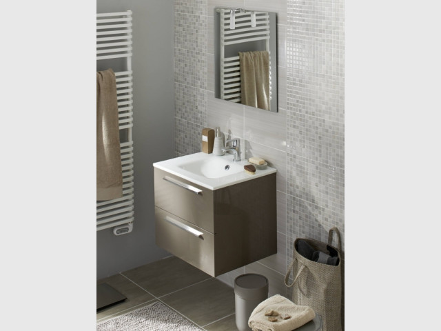 Un meuble compact pour une salle de bains moderne - Dix petits meubles sous vasque 