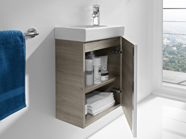 Meuble salle de bain Rangement sous lavabo sdb avec 3 Tiroirs Blanc Meuble  bain