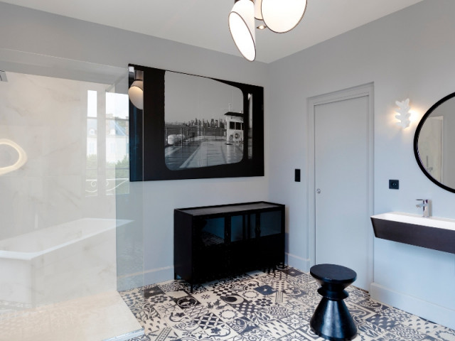 Une salle de bains pensée comme une pièce à vivre