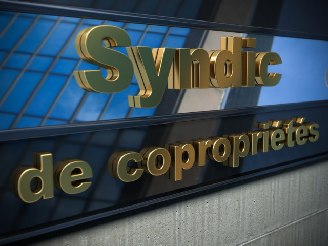 Devanture d'un syndic de copropriété