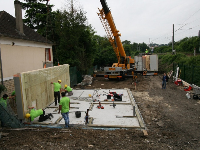 Une maison préfabriquée en ossature bois