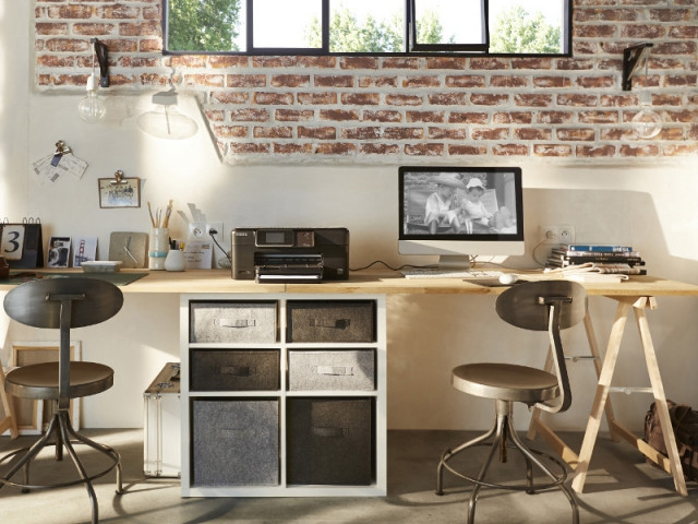 Un bureau au style industriel