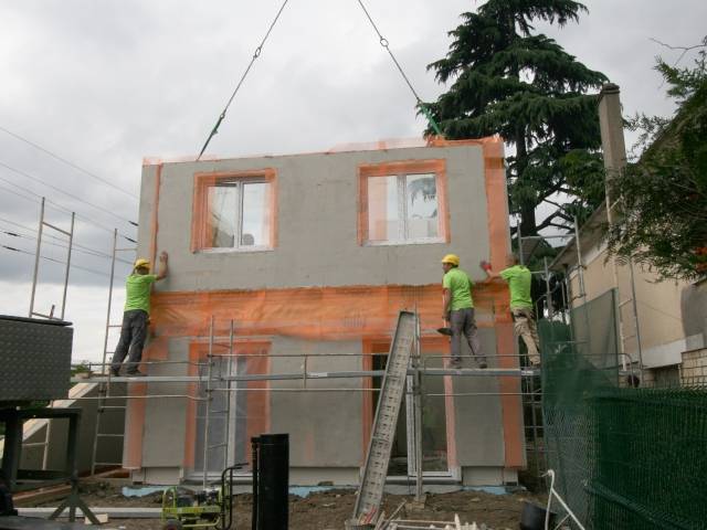 Une maison érigée en une journée