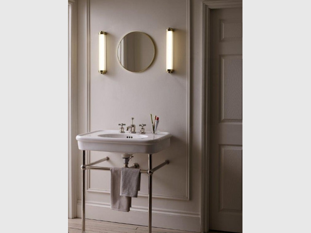 Petit miroir rond art déco