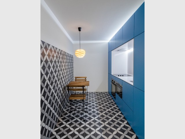 Azulejos et carreaux de ciment dans la cuisine