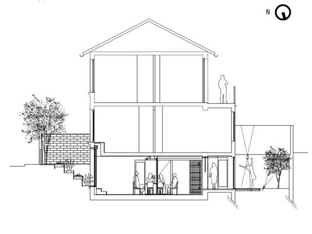 Une vue en coupe du projet 