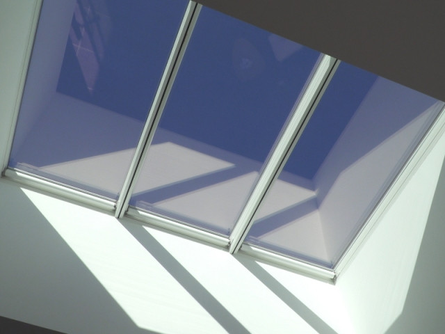 construction neuve : une verrière en toiture plate pour un confort