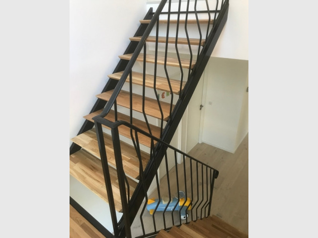 Un escalier aérien réalisé sur-mesure