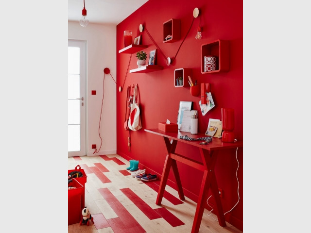 Peinture rouge rouge 3 Luxens Couleurs intérieures satin