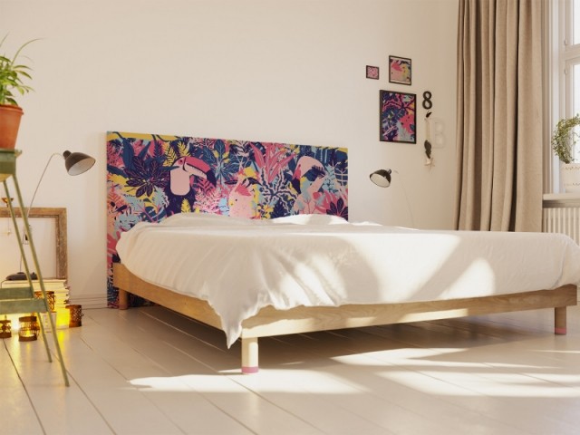 Housse en tissu pour tête de lit "In bed with an artist", à partir de 170 &euro;