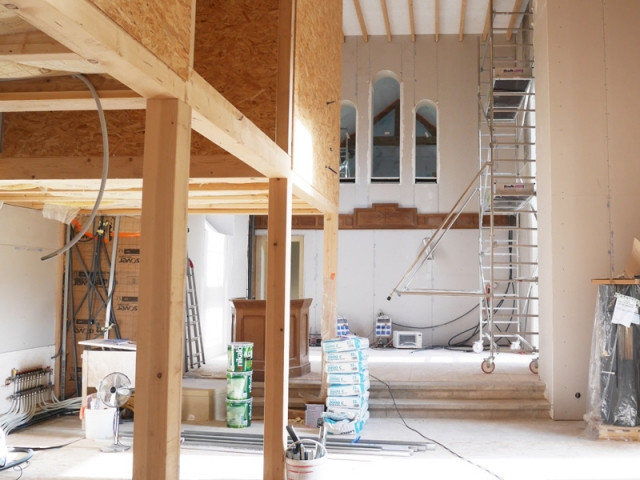 De longs travaux pour transformer l'église en maison