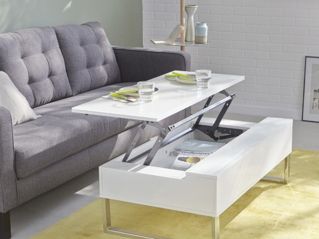 Table basse avec tablette relevable Novy, Alinéa, prix : 329 &euro;