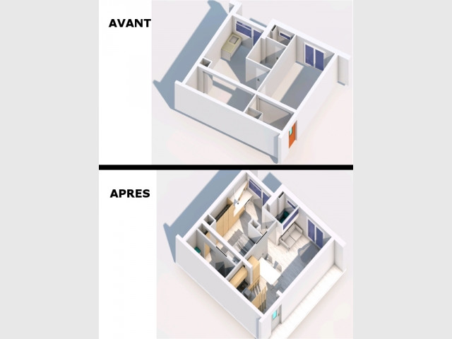 Une restructuration totale pour gagner en espace et en lumière