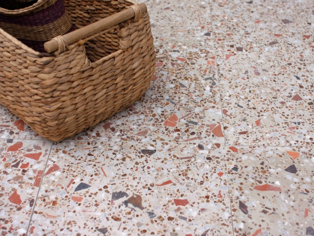 Terrazzo Tsari coloris terracotta