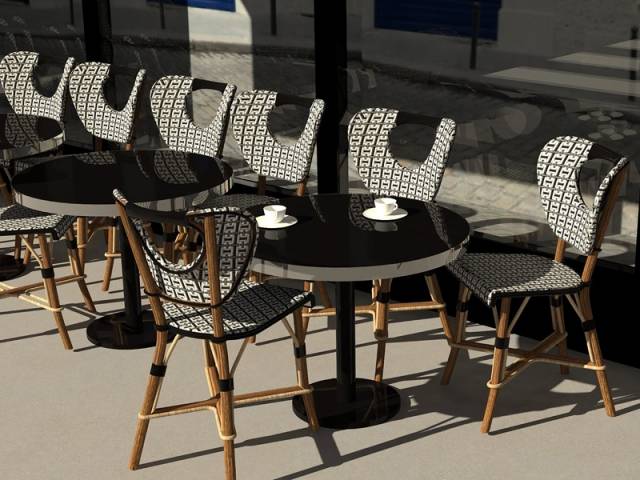 La chaise "Une place en terrasse"