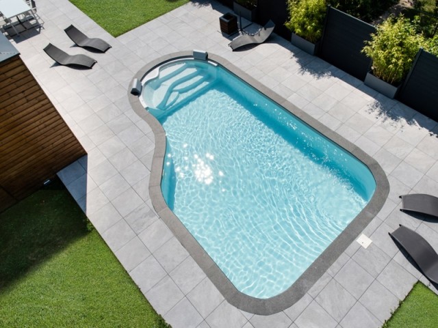 Une piscine réalisée en auto-construction
