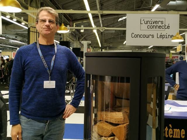 Système domotique pour allumage de foyer bois - Patrick Séran au Concours Lépine 2019