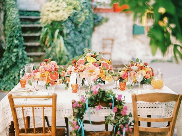 Vaisselle vintage et table Rosa Event Design        