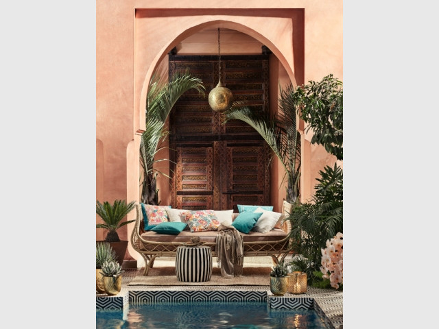 Une terrasse comme dans un riad de Marrakech