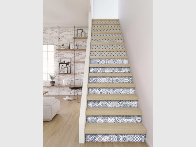 Des carreaux de ciment pour relooker son escalier