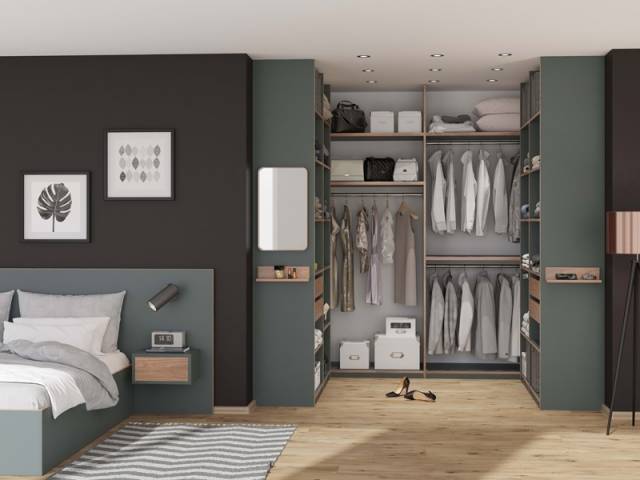 Dressing petite chambre adulte