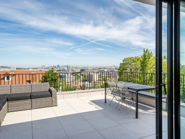 Une terrasse avec vue panoramique