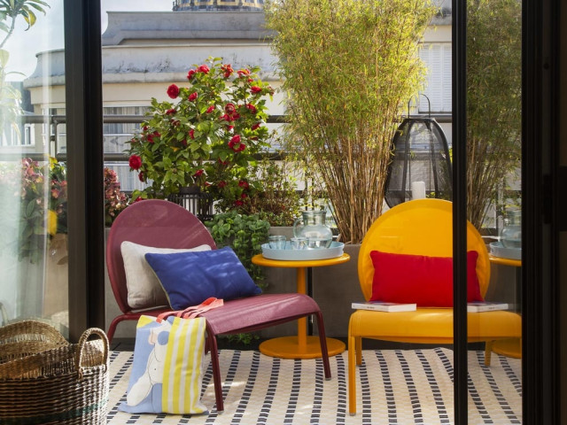 Un balcon fleuri et coloré