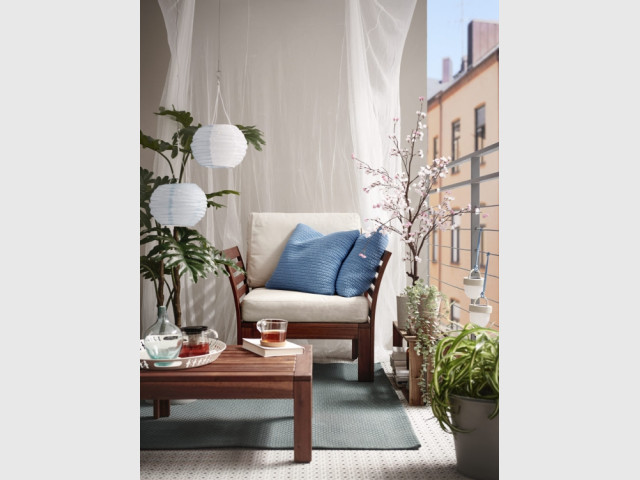 Un petit balcon façon cocon
