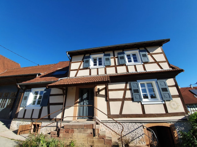 Une ferme ancienne transformée en maison familiale