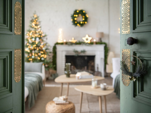 Décoration de bureau de noël, cadeau pour enfants, maison de