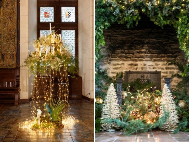Un décor festif et hivernal dans le château