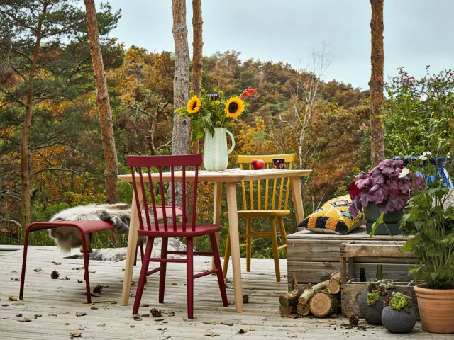 De la couleur pour égayer sa terrasse en hiver