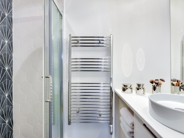 Une salle de bains modernisée
