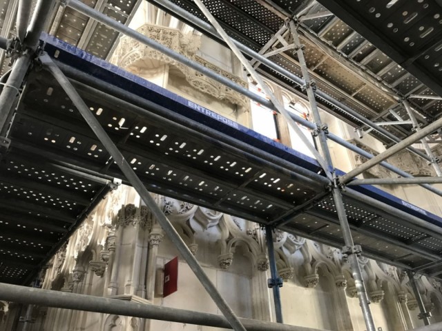 Un volet pédagogique - Chapelle Saint-Hubert château d'Amboise chantier