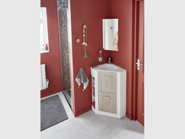 Armoire de toilette d'angle TRIO