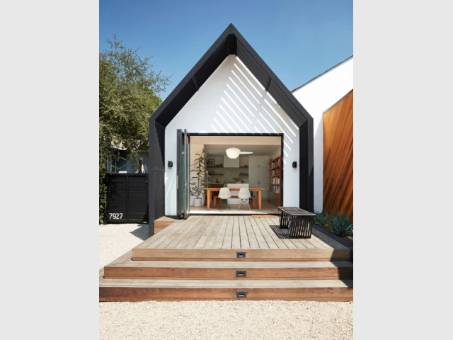 Une chaleureuse terrasse en bois