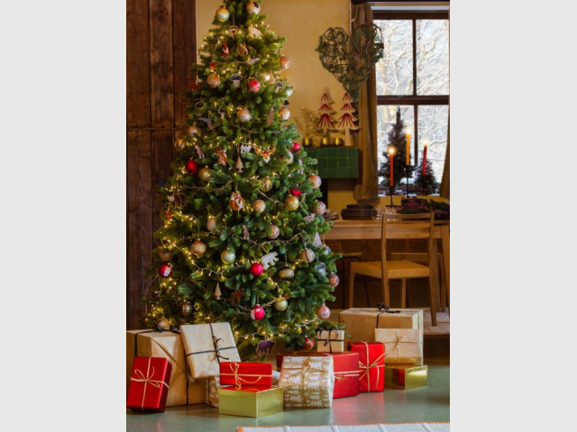 Un sapin à la déco très nature 