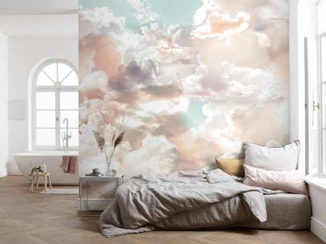 Papier peint : des motifs nuages pour aérer sa déco et son intérieur