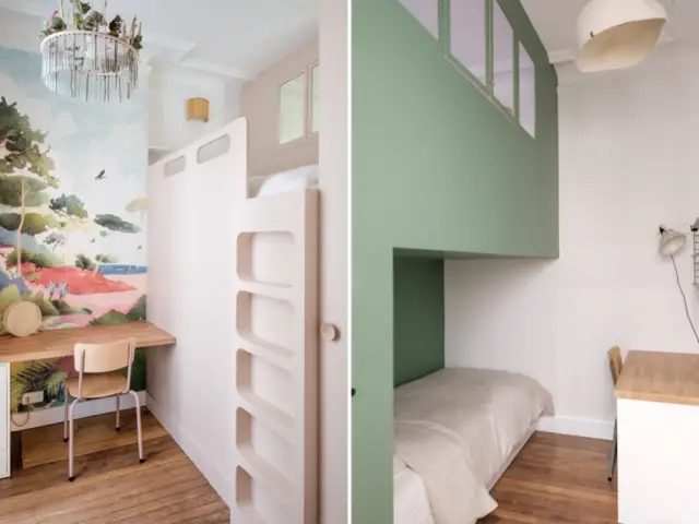 Une séparation astucieuse dans une chambre d'enfant