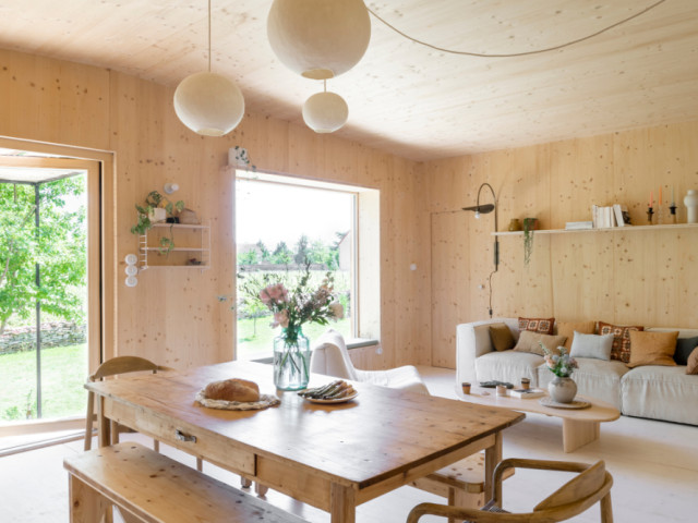 Casa Ladoit est une maison construire entièrement en bois de pin