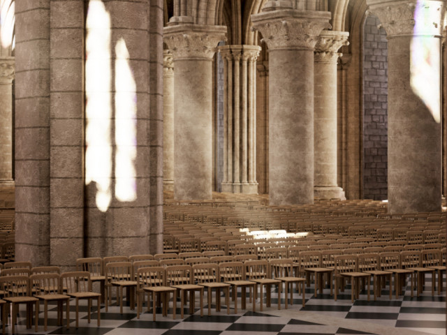 Ionna Vautrin travaille actuellement sur la réalisation de 1500 chaises pour la cathédrale Notre-Dame de Paris