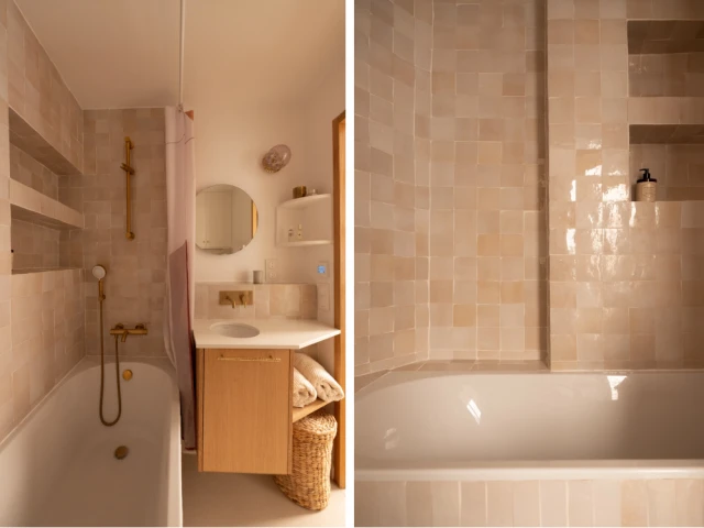 Après : Une salle de bain digne de ce nom